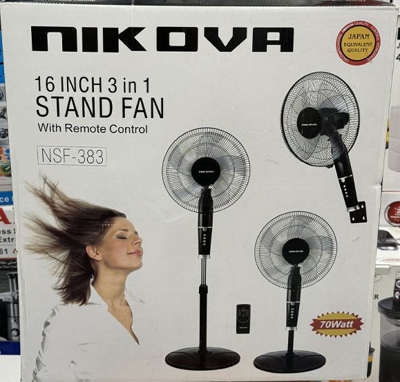 پنکه سه حالته نیکوا ( ایستاده، دیواری ، رومیزی ) مدل NSF-383